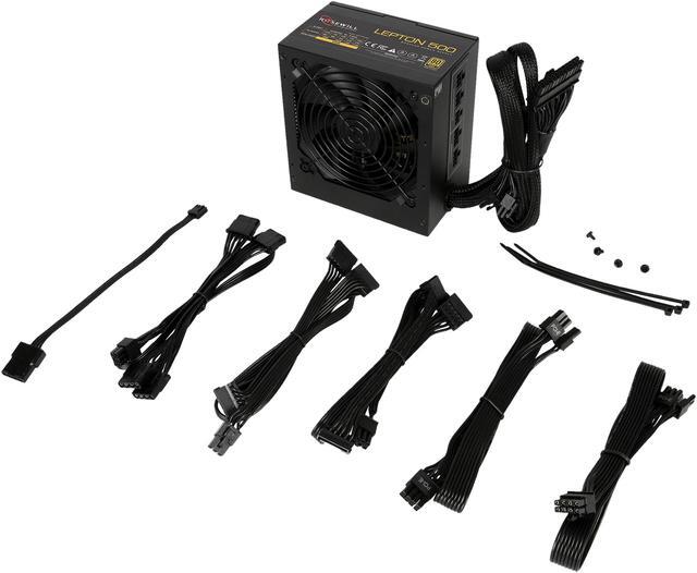 Alt view image 8 of 8 - Rosewill LEPTON Series, LEPTON 500, 500W Semi-Modular Power Supply, 80 PLUS GOLD Certified, Single +12V Rail, SLI & CrossFire Ready, Black