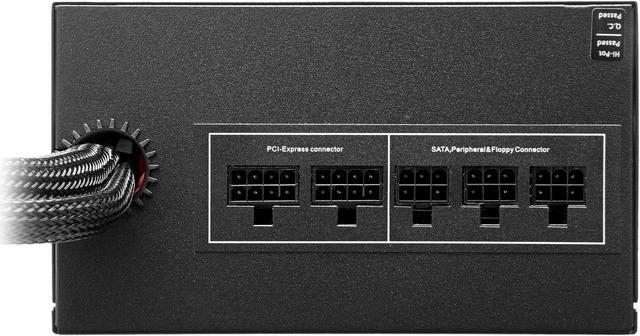 Alt view image 7 of 8 - Rosewill LEPTON Series, LEPTON 500, 500W Semi-Modular Power Supply, 80 PLUS GOLD Certified, Single +12V Rail, SLI & CrossFire Ready, Black