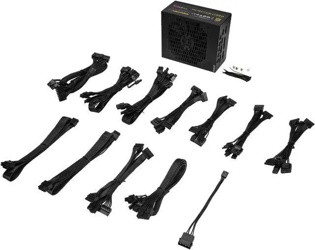 Alt view image 9 of 8 - Rosewill Computer Gaming Power Supply, Fully Modular 80 PLUS Gold 1350W PC Desktop PSU, Silent 135mm Fan, ATX12V/EPS12V, SLI & CrossFire Ready - PHOTON 1350