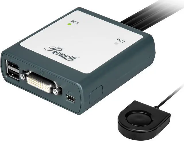 Main image of Rosewill 2-Port USB DVI KVM Switch - RKV-18001