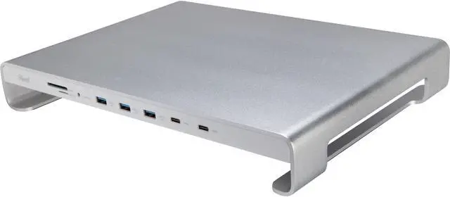 Alt view image 2 of 11 - Rosewill 11-Port Monitor or Laptop Docking Station Stand with Fast Charging 100W USB-C Power Delivery, USB 3.0, SD/Micro SD Card Reader, 4K HDMI, RHUB-20006