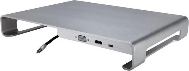 Alt view image 4 of 11 - Rosewill 11-Port Monitor or Laptop Docking Station Stand with Fast Charging 100W USB-C Power Delivery, USB 3.0, SD/Micro SD Card Reader, 4K HDMI, RHUB-20006