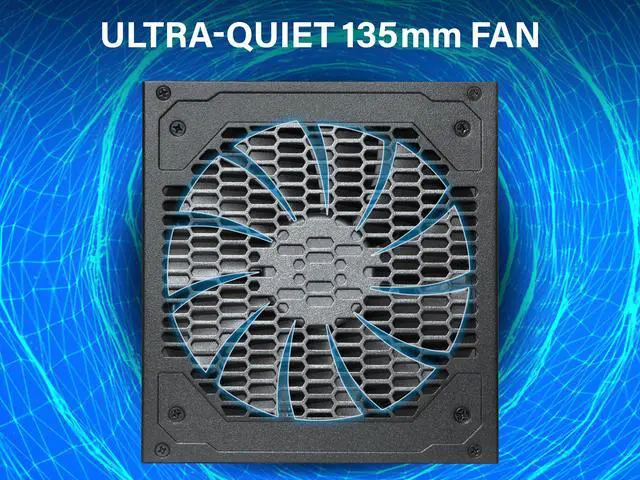Alt view image 5 of 7 - Rosewill SMG Series, SMG1200, 1200W Fully Modular Power Supply, 80 PLUS GOLD Certified, Low Noise Fluid Dynamic Bearing Fan with Auto Speed Control, Japanese Capacitors, Black