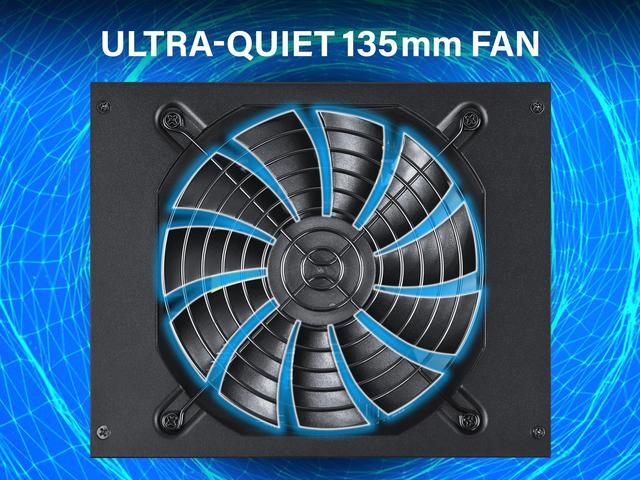 Alt view image 4 of 7 - Rosewill PMG Series, PMG850, 850W Fully Modular Power Supply, 80 PLUS GOLD Certified, Low Noise, Single +12V Rail, SLI & CrossFire Ready, Black