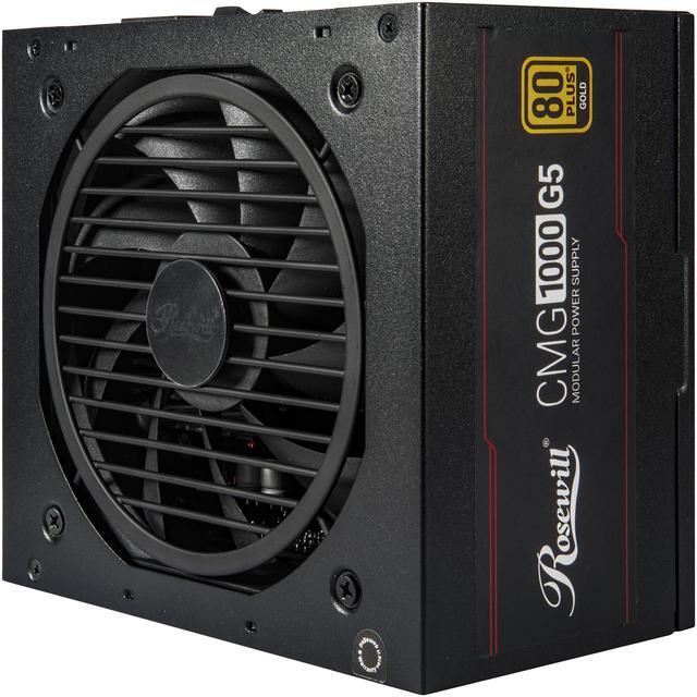 Alt view image 3 of 9 - Rosewill CMG5 1000W, ATX 3.0 & 3.1 Compatible, 80+ Gold 1000W Full Modular Power Supply, PCIe 5.0 600W 12V-2x6 Connector, 100% Japanese Capacitors, 120mm FDB Fans - CMG1000G5