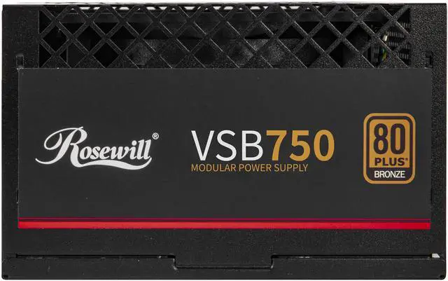 Alt view image 10 of 11 - Rosewill VSB 750W 80+ Bronze, ATX 3.0 & 3.1 Compatible, Semi-Modular Power Supply, PCIe 5.1 12V-2x6 Connector, 105°C/221°F Japanese Capacitor, 120mm ICB Silent Fan - 5 Year Warranty - VSB750