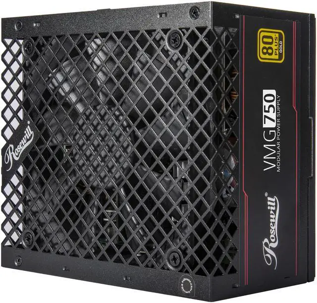 Alt view image 3 of 10 - Rosewill VMG 750W 80+ Gold, ATX 3.0 & 3.1 Compatible, Full Modular Low-Noise Power Supply, PCIe 5.1 12V-2x6 Connector, 100% Japanese Capacitor, 120mm FDB Silent Fan - 5 Year Warranty - VMG750