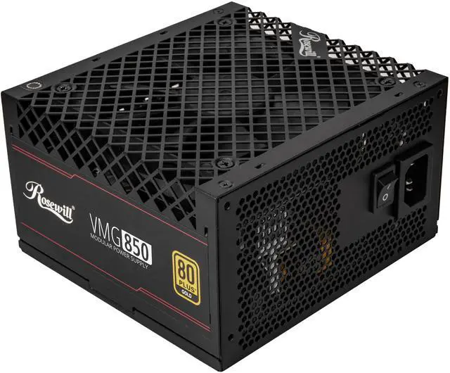Alt view image 5 of 11 - Rosewill VMG 850W 80+ Gold, ATX 3.0 & 3.1 Compatible, Full Modular Low-Noise Power Supply, PCIe 5.1 12V-2x6 Connector, 100% Japanese Capacitor, 120mm FDB Silent Fan - 5 Year Warranty - VMG850