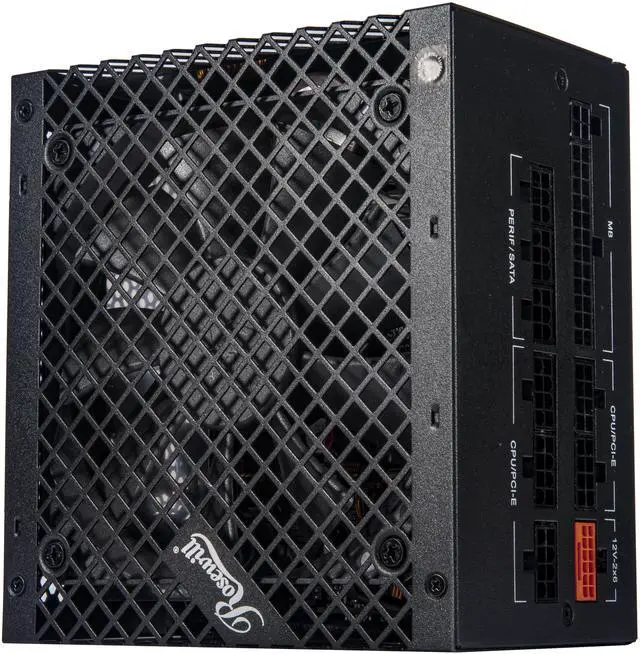 Alt view image 6 of 11 - Rosewill VMG 850W 80+ Gold, ATX 3.0 & 3.1 Compatible, Full Modular Low-Noise Power Supply, PCIe 5.1 12V-2x6 Connector, 100% Japanese Capacitor, 120mm FDB Silent Fan - 5 Year Warranty - VMG850