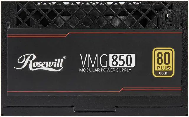 Alt view image 11 of 11 - Rosewill VMG 850W 80+ Gold, ATX 3.0 & 3.1 Compatible, Full Modular Low-Noise Power Supply, PCIe 5.1 12V-2x6 Connector, 100% Japanese Capacitor, 120mm FDB Silent Fan - 5 Year Warranty - VMG850