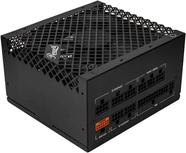 Alt view image 4 of 10 - Rosewill VMG 1000W 80+ Gold, ATX 3.0 & 3.1 Compatible, Full Modular Low-Noise Power Supply, PCIe 5.1 12V-2x6 Connector, 100% Japanese Capacitor, 120mm FDB Silent Fan - 5 Year Warranty - VMG1000