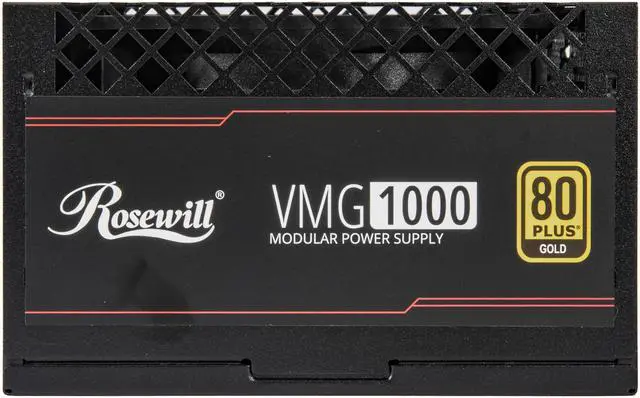 Alt view image 10 of 10 - Rosewill VMG 1000W 80+ Gold, ATX 3.0 & 3.1 Compatible, Full Modular Low-Noise Power Supply, PCIe 5.1 12V-2x6 Connector, 100% Japanese Capacitor, 120mm FDB Silent Fan - 5 Year Warranty - VMG1000