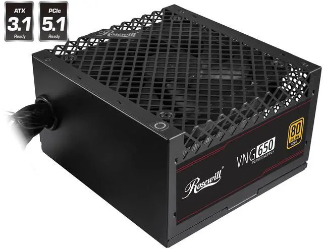【R22503】POWER Rosewill VNG 650W 80+ Gold Certified, ATX 3.0 & 3.1 Compatible