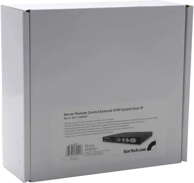 Alt view image 5 of 5 - StarTech.com SV1110IPEXT Server Remote Control External KVM over IP