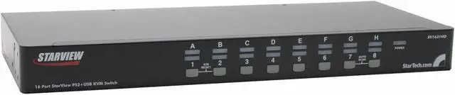 Alt view image 2 of 5 - StarTech.com SV1631HD 16 Port StarView KVM switch with OSD