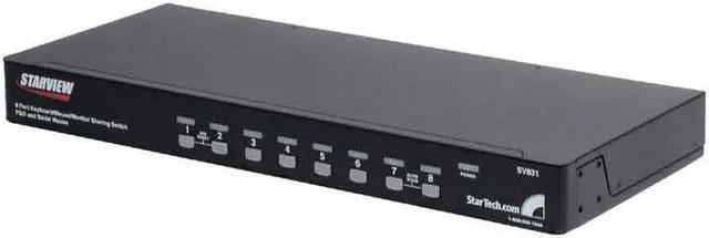 Main image of StarTech.com SV831 8 Port 1U StarView KVM Switch