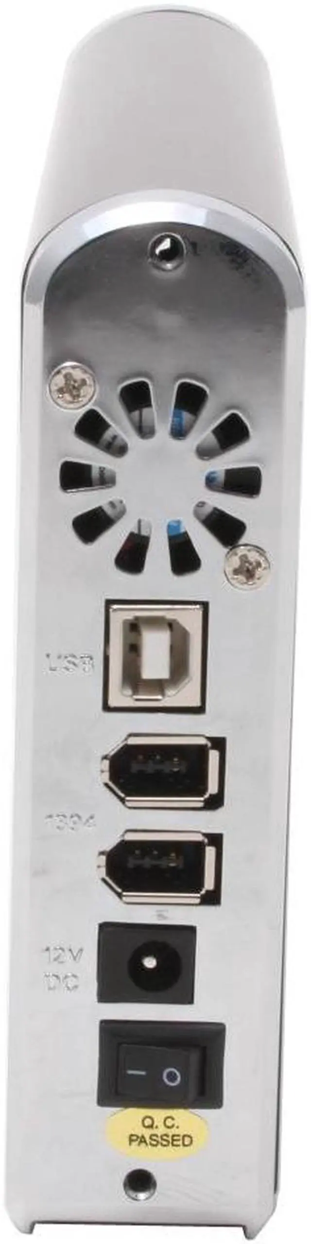 Alt view image 3 of 5 - SYBA Versa SY-U2F-3BK Aluminum 3.5" IDE USB 2.0 & 1394 External Enclosure