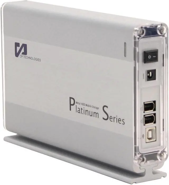 Alt view image 2 of 5 - CP TECHNOLOGIES Platinum Series CP-U2C-3H 3.5" Silver IDE USB 2.0 & 1394a External Enclosure