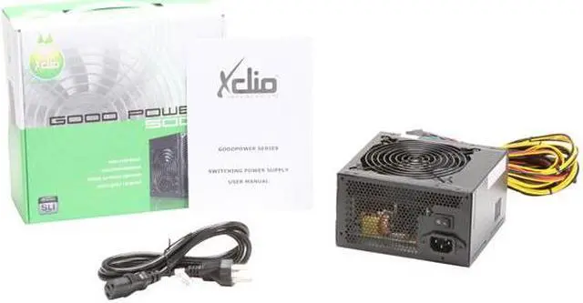 Alt view image 5 of 5 - XCLIO GOODPOWER 500W 500 W ATX SLI Certified CrossFire Ready Active PFC Power Supply