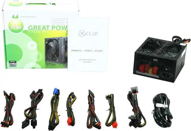 Alt view image 7 of 7 - XCLIO GREATPOWER X14S4P4 600 W ATX12V SLI Certified CrossFire Ready 80 PLUS Certified Modular Active PFC Power Supply