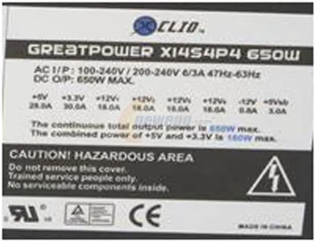 Alt view image 2 of 8 - XCLIO GREATPOWER X14S4P4 650 W ATX12V SLI Certified CrossFire Ready 80 PLUS Certified Modular Active PFC Power Supply