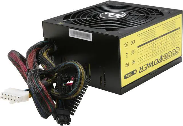 Alt view image 4 of 7 - XCLIO Goodpower 550W 550 W ATX12V SLI Ready CrossFire Ready 80 PLUS BRONZE Certified Modular Active PFC Power Supply
