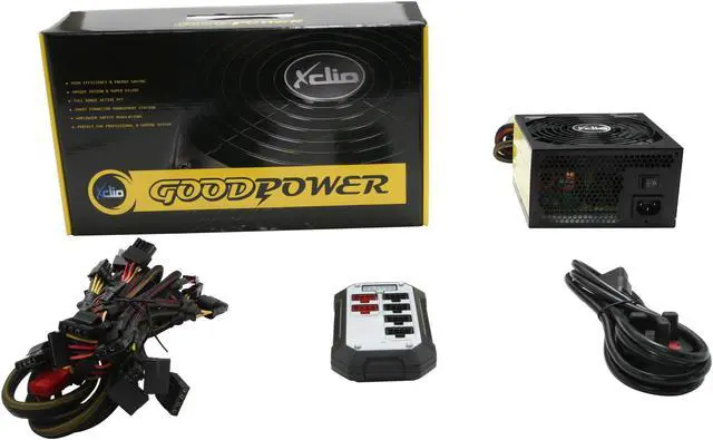 Alt view image 7 of 7 - XCLIO Goodpower 550W 550 W ATX12V SLI Ready CrossFire Ready 80 PLUS BRONZE Certified Modular Active PFC Power Supply