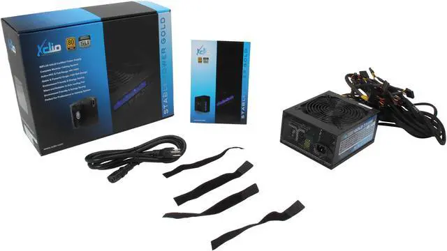 Alt view image 8 of 8 - XCLIO STABLEPOWER GOLD 750W 750 W ATX12V / EPS12V 80 PLUS GOLD Certified Full Modular Active PFC Power Supply