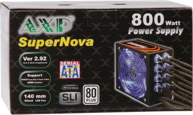 Alt view image 12 of 12 - XION AXP Lan-Party Edition AXP-800R14HE 800 W ATX12V V2.2 / EPS 12V 2.92 SLI Certified CrossFire Ready 80 PLUS Certified Modular Active PFC Power Supply