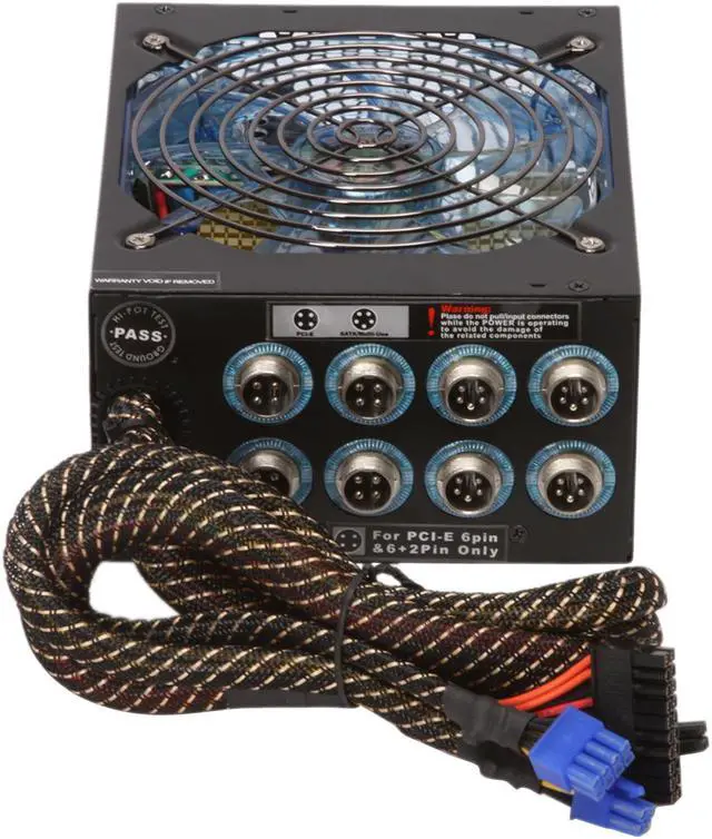 Alt view image 6 of 12 - XION AXP Lan-Party Edition AXP-800R14HE 800 W ATX12V V2.2 / EPS 12V 2.92 SLI Certified CrossFire Ready 80 PLUS Certified Modular Active PFC Power Supply