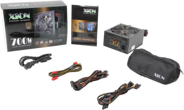 Alt view image 7 of 7 - XION AXP-700K14XE 700 W ATX SLI Ready CrossFire Ready 80+ Bronze Modular Power Supply