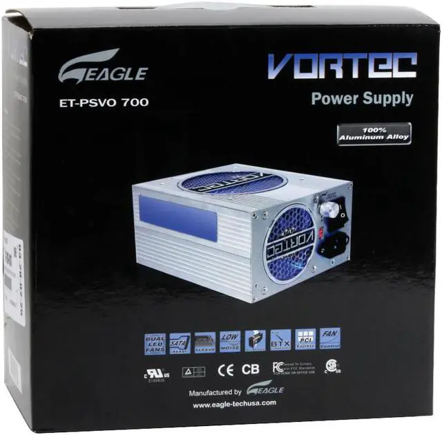 Alt view image 11 of 11 - Eagle Tech ET-PSVO700 700 W ATX12V SLI Ready CrossFire Ready Modular Power Supply