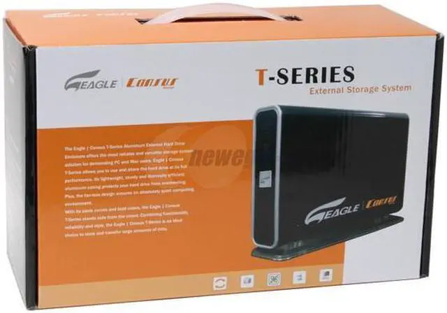 Alt view image 6 of 6 - Eagle Consus T-Series ET-CSTU2-BK 3.5" USB2.0 to IDE External Enclosure