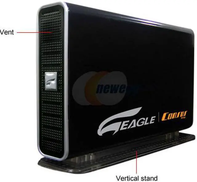 Alt view image 2 of 8 - EAGLE Consus T ET-CSTU2F-BK Aluminum 3.5" IDE USB 2.0 & 1394 External Enclosure