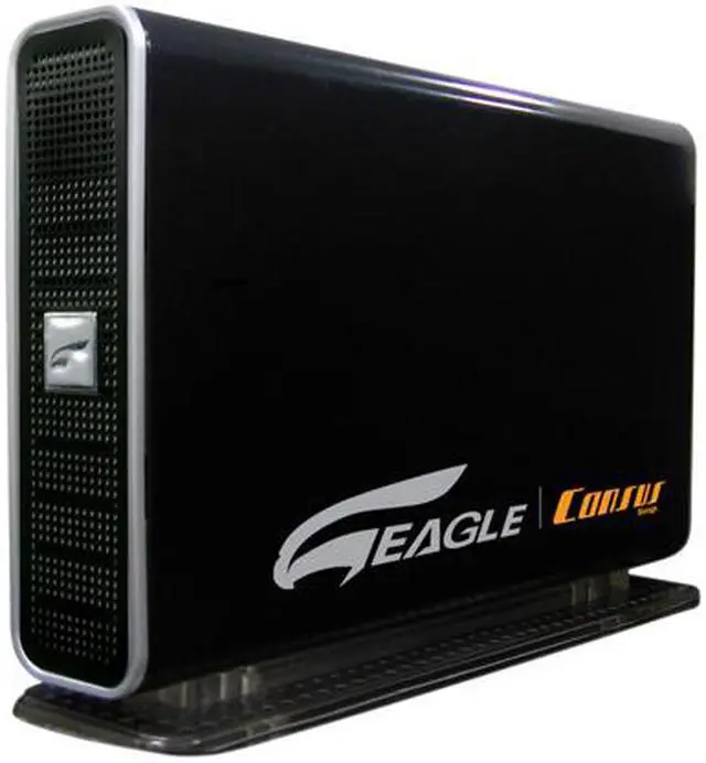 Alt view image 2 of 8 - EAGLE Consus T ET-CSTSIU2-BK Metal 3.5" IDE / SATA USB 2.0 External Enclosure
