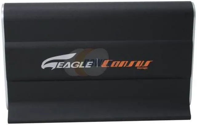 Alt view image 4 of 8 - Eagle Consus W-Series ET-CSWU2F-BK 3.5" USB2.0 +1394 to IDE Aluminum External Enclosure