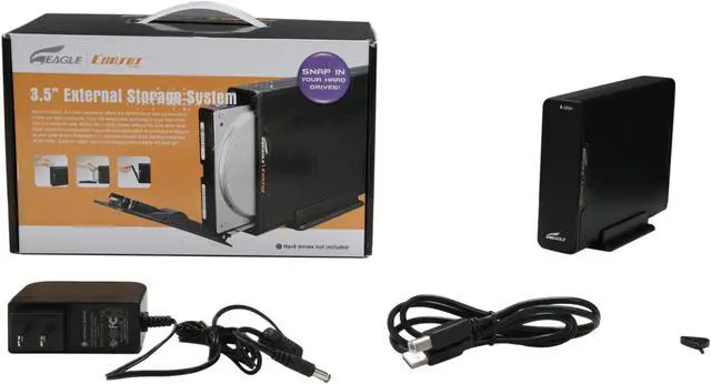 Alt view image 6 of 6 - Eagle Consus M-Series ET-CSMSU2-BK 3.5" USB2.0 to SATA External Enclosure