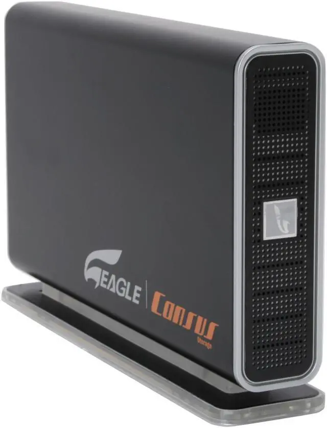 Alt view image 3 of 9 - EAGLE Consus T-Series ET-CSTNASU2-BK 3.5" USB 2.0 Ethernet 10/100 RJ45 External Enclosure
