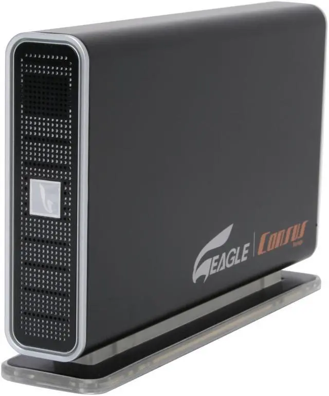 Alt view image 2 of 9 - EAGLE Consus T-Series ET-CSTNASU2-BK 3.5" USB 2.0 Ethernet 10/100 RJ45 External Enclosure