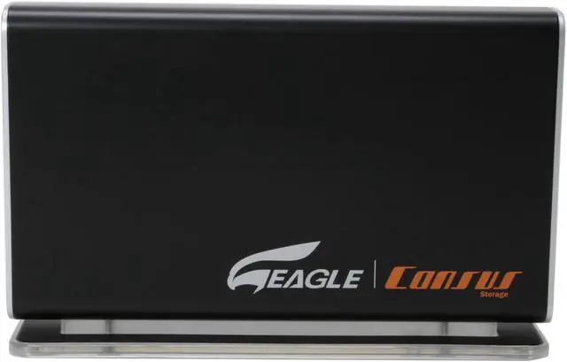 Alt view image 5 of 9 - EAGLE Consus T-Series ET-CSTNASU2-BK 3.5" USB 2.0 Ethernet 10/100 RJ45 External Enclosure