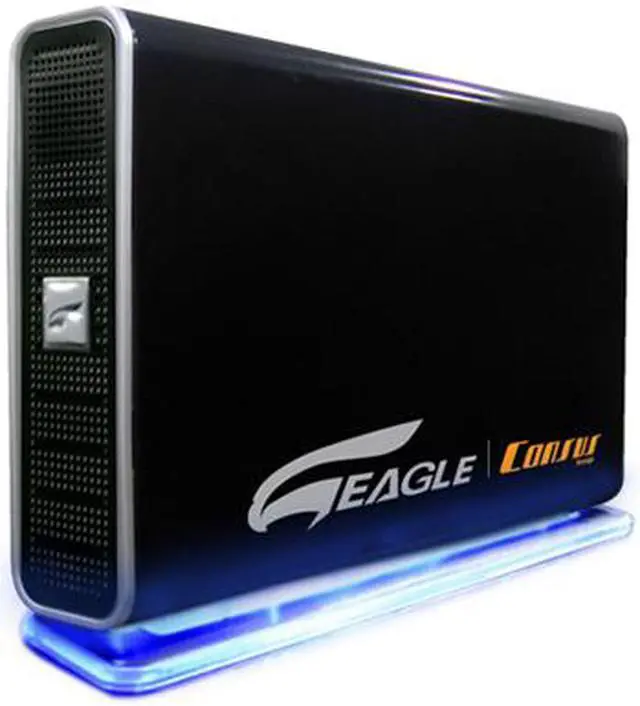Main image of EAGLE Consus T-Series ET-CSTNASU2-BK 3.5" USB 2.0 Ethernet 10/100 RJ45 External Enclosure
