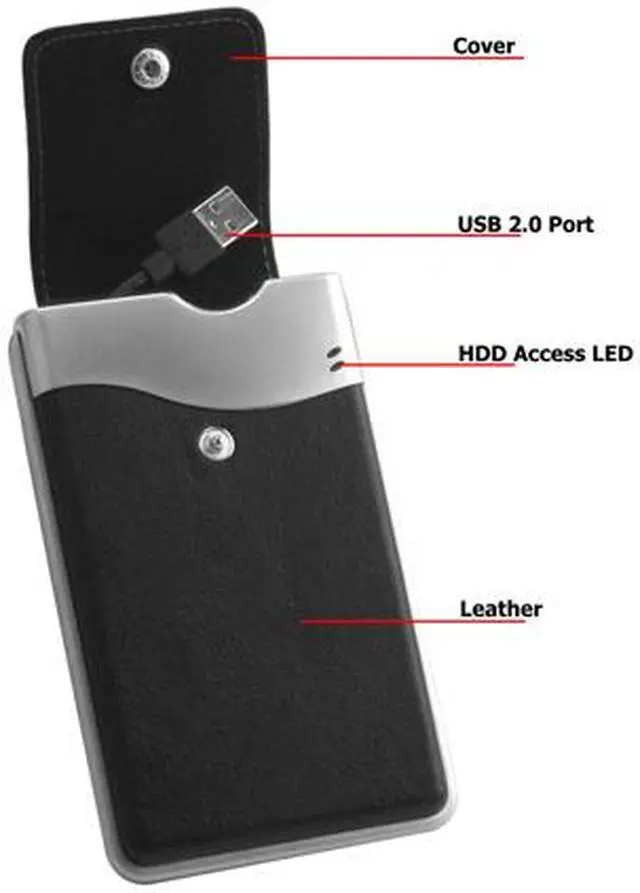 Alt view image 12 of 15 - EAGLE ET-CS2LSU2-BK Aluminum chassis 2.5" SATA I/II USB 2.0 External Enclosure