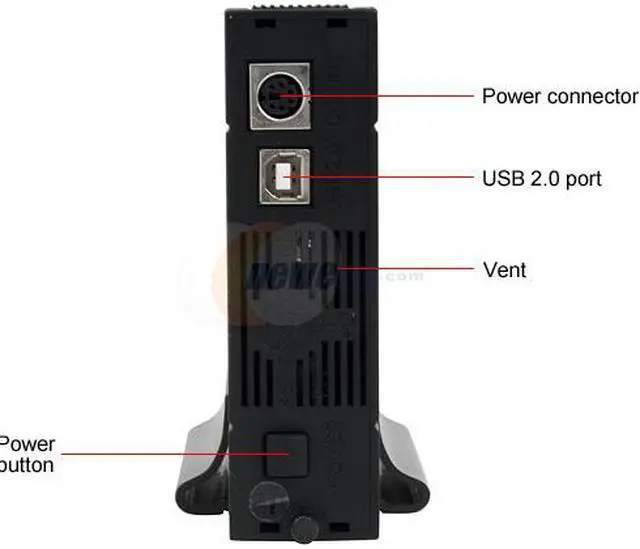 Alt view image 4 of 7 - EAGLE ET-CSESU2-BK Aluminum 3.5" Black SATA I/II USB 2.0 External Enclosure