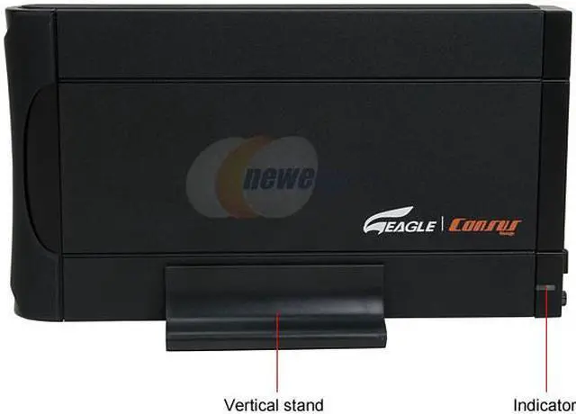 Alt view image 3 of 7 - EAGLE ET-CSESU2-BK Aluminum 3.5" Black SATA I/II USB 2.0 External Enclosure