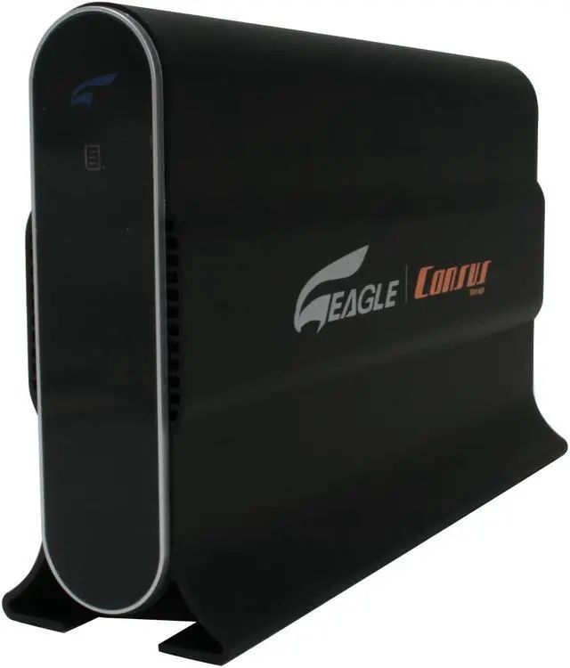 Alt view image 2 of 8 - EAGLE Consus ET-CSWSINASU2-BK NAS 3.5" SATA & IDE to USB 2.0 & Ethernet 10/100 RJ45 External Enclosure