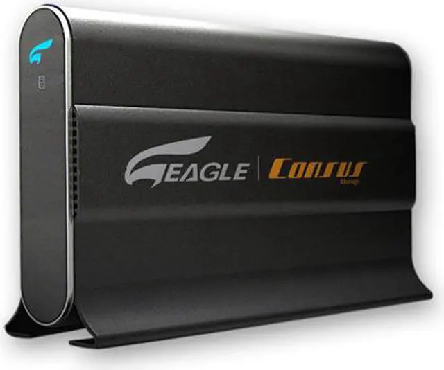 Main image of EAGLE Consus ET-CSWSINASU2-BK NAS 3.5" SATA & IDE to USB 2.0 & Ethernet 10/100 RJ45 External Enclosure