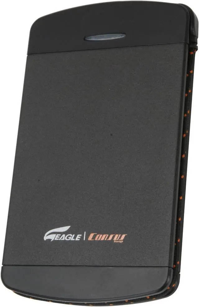 Alt view image 2 of 8 - EAGLE ET-CS2PSU2-BK 2.5" Black SATA I/II USB 2.0 External Enclosure with built-in USB cable