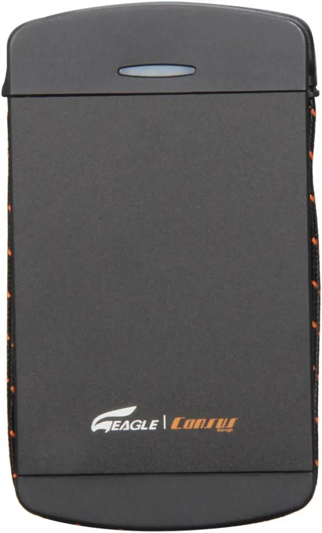 Alt view image 2 of 6 - EAGLE ET-CS2PESU2-BK 2.5" Black SATA I/II USB 2.0 & eSATA External Enclosure with built-in USB cable