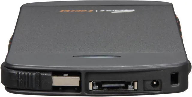 Alt view image 4 of 6 - EAGLE ET-CS2PESU2-BK 2.5" Black SATA I/II USB 2.0 & eSATA External Enclosure with built-in USB cable