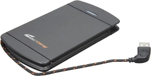 Alt view image 5 of 6 - EAGLE ET-CS2PESU2-BK 2.5" Black SATA I/II USB 2.0 & eSATA External Enclosure with built-in USB cable